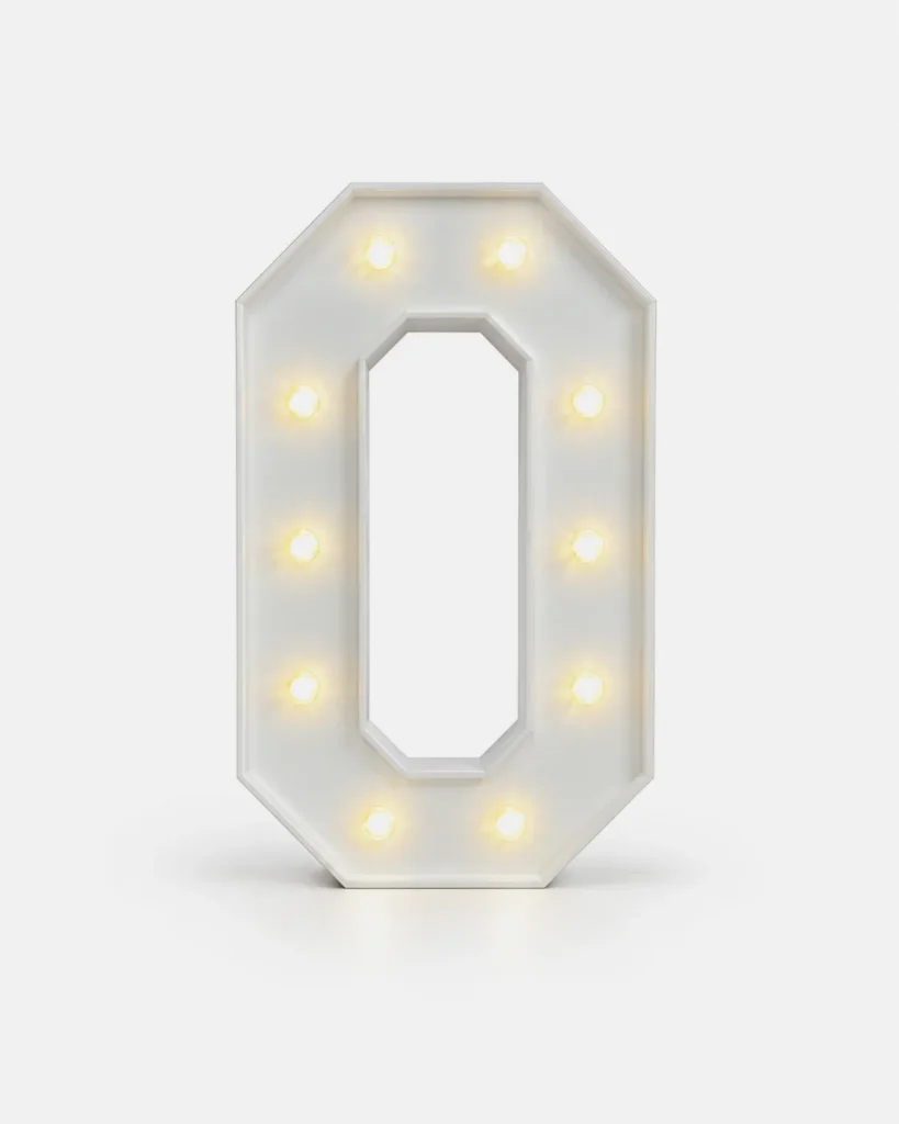 0 - Lettre et Chiffre lumineux