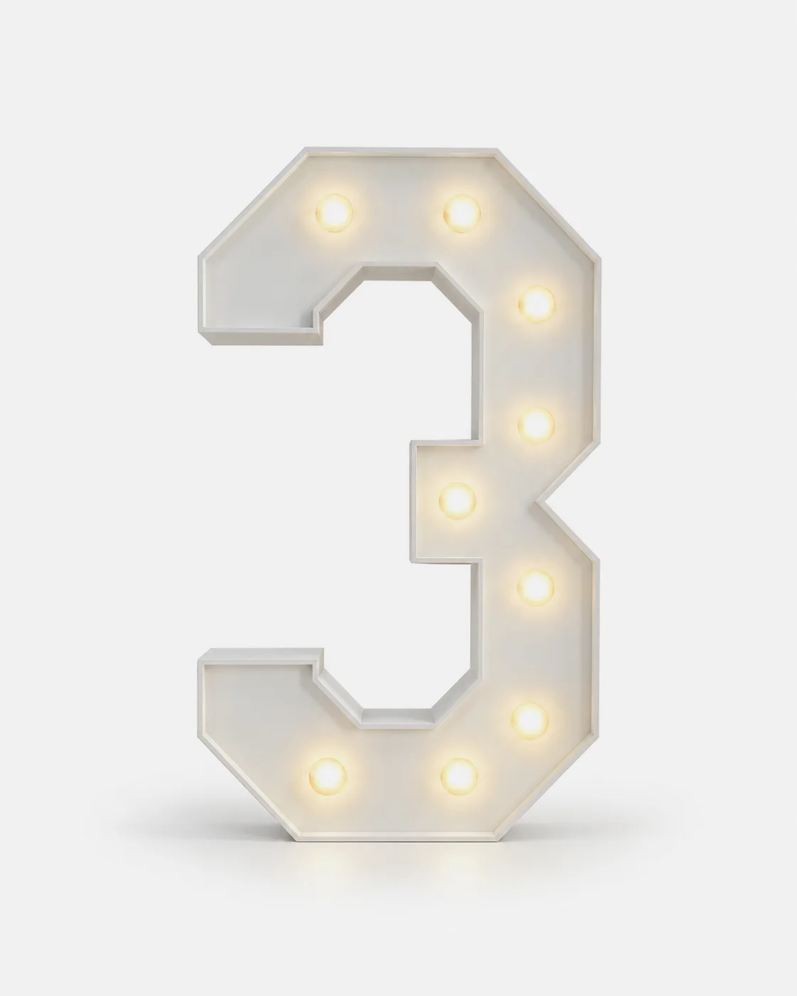 3 - Lettre et Chiffre lumineux