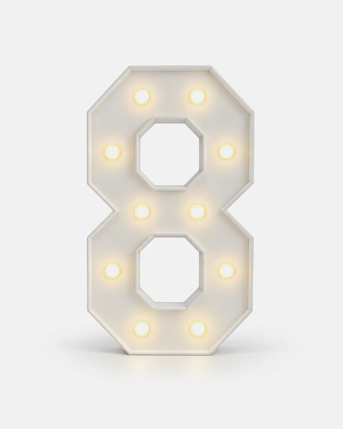 8 - Lettre et Chiffre lumineux