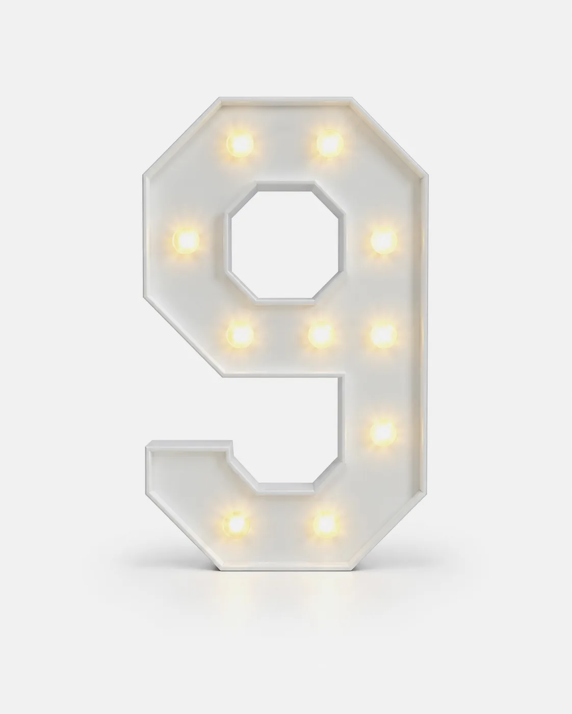 9 - Lettre et Chiffre lumineux