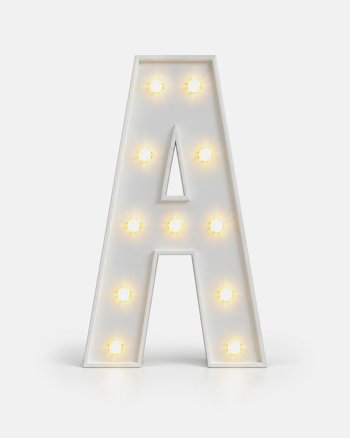 A - Lettre lumineuse