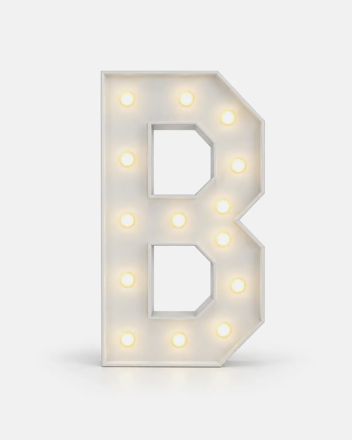 B - Lettre lumineuse
