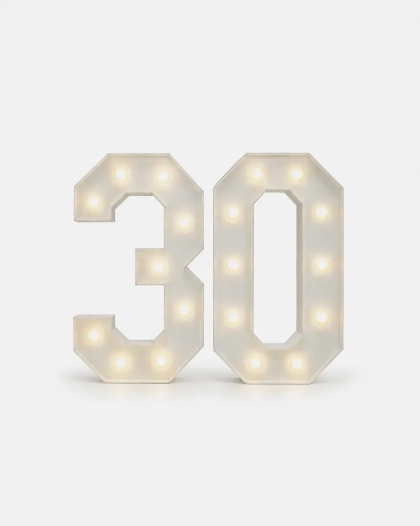 # Ensemble - 30 - Lettre lumineuse