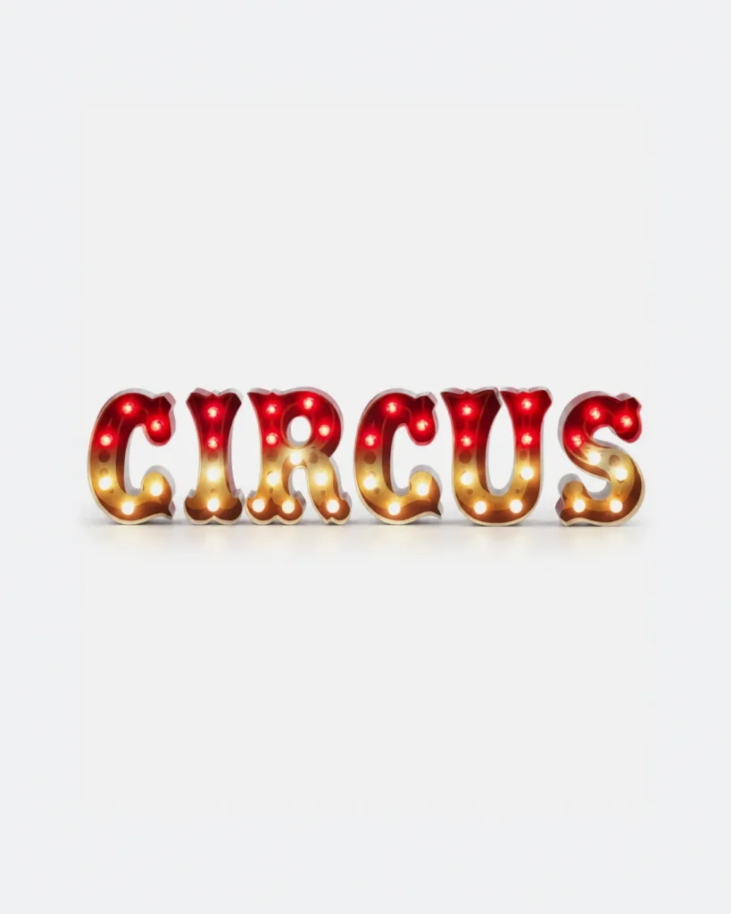 # Ensemble - CIRCUS - Lettre lumineuse mini