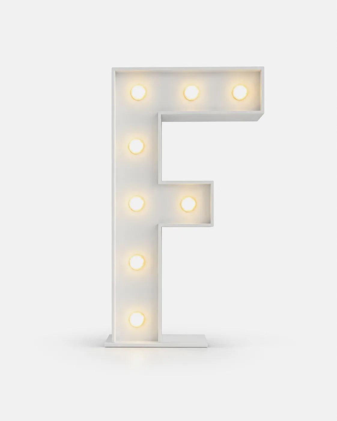 F - Lettre lumineuse
