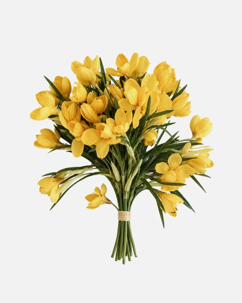 Fleurs, Bouquet, Crocus jaune