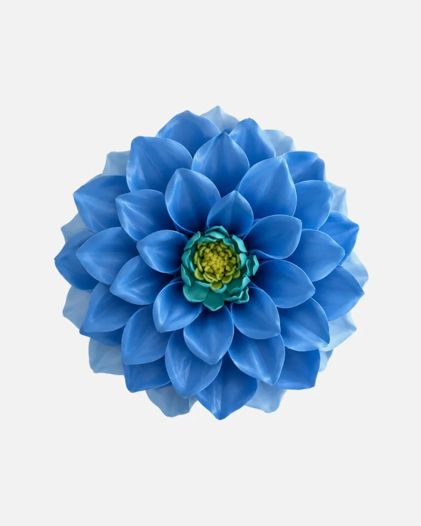 Fleurs, grandes, à l’unité, Dahlia, bleu, 180 cm, x1