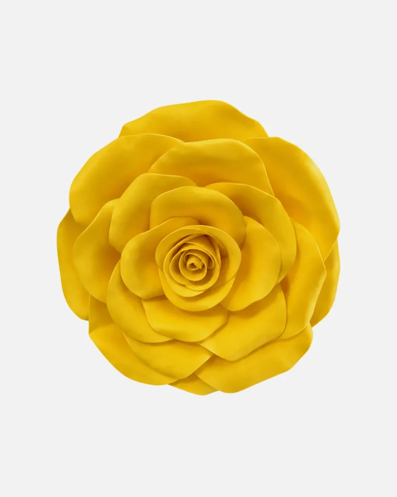 Fleurs, grandes, à l’unité, Rose, jaune