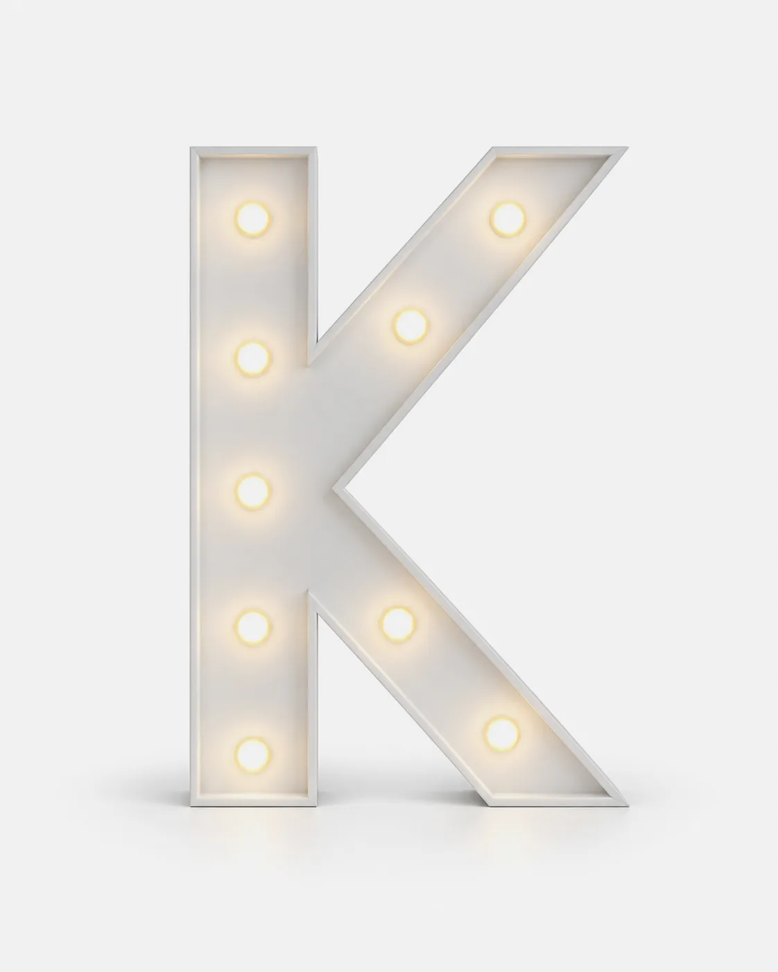 K - Lettre lumineuse