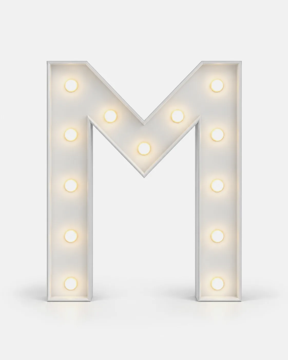 M - Lettre lumineuse