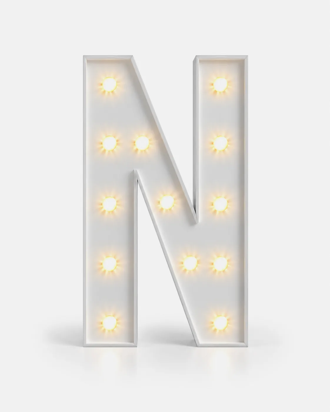 N - Lettre lumineuse