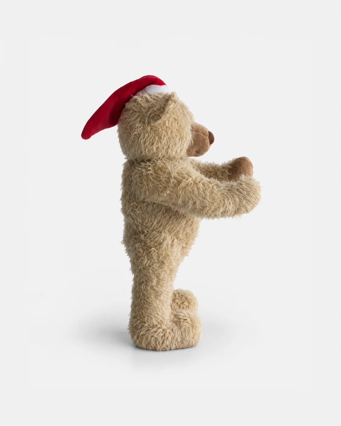 Ours beige vintage debout