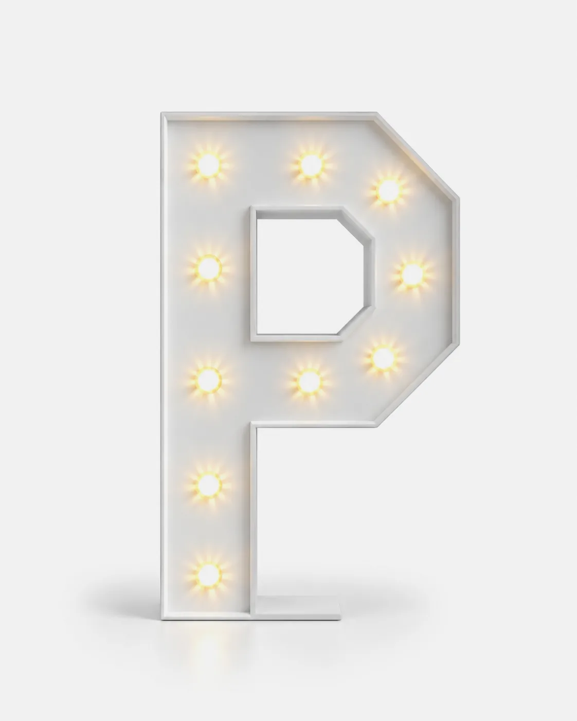 P - Lettre lumineuse