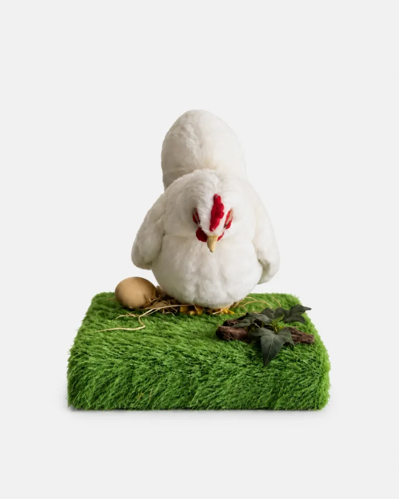 Poule, blanche