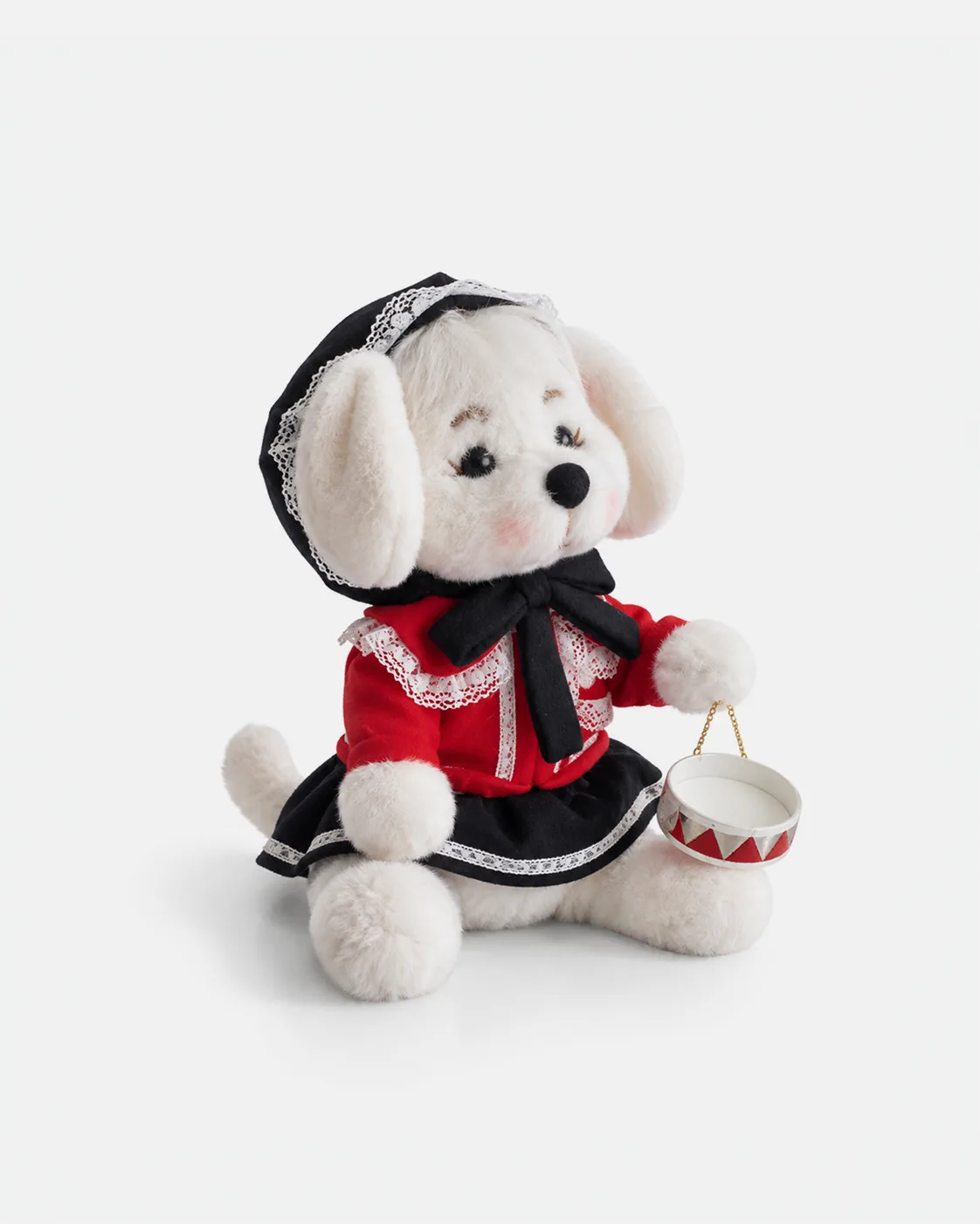 Souris, costumes rouge et noir
