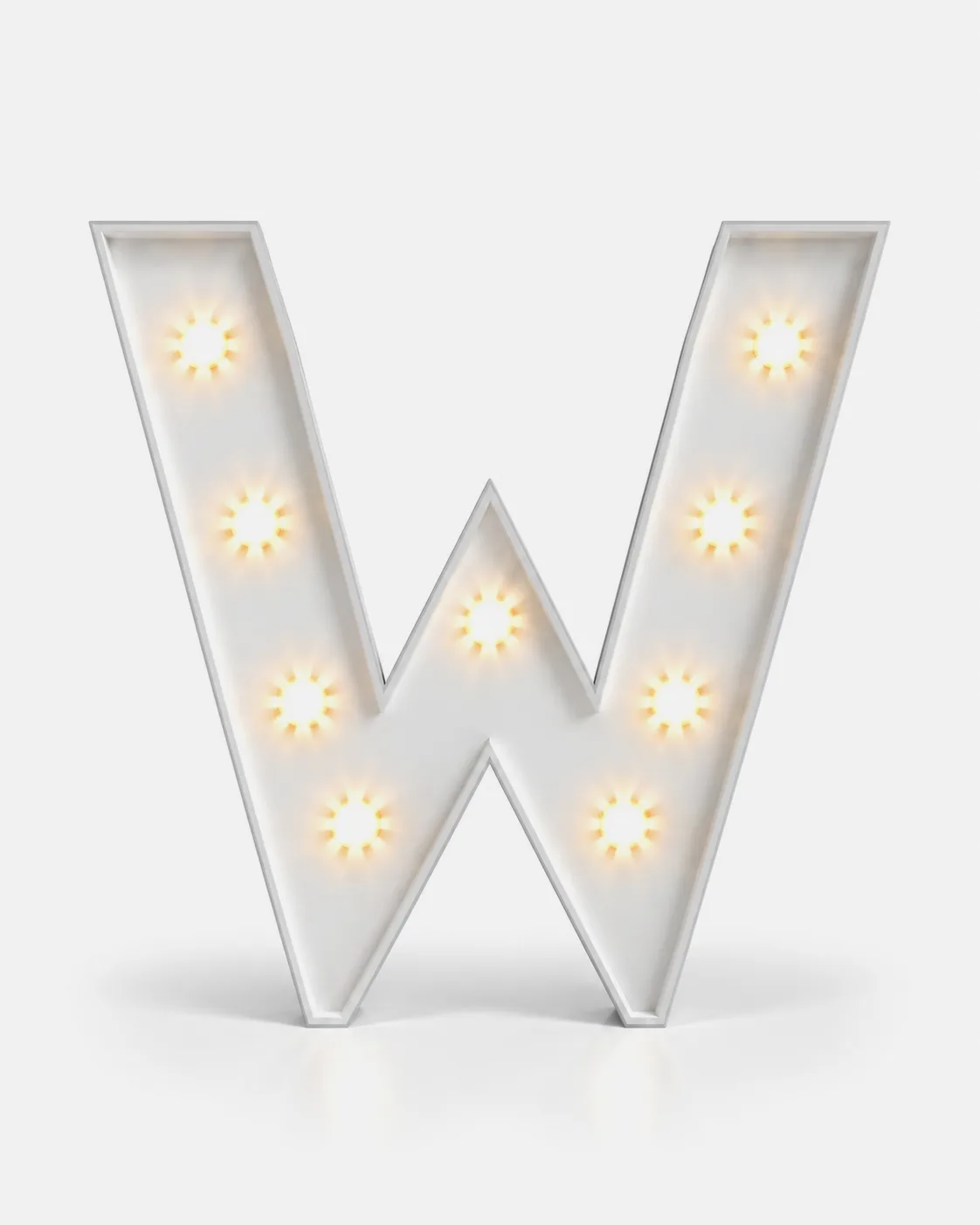 W - Lettre lumineuse