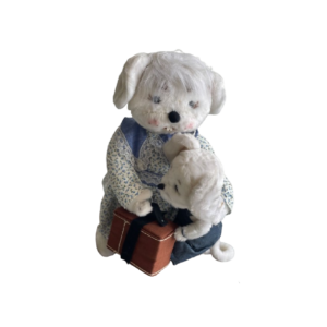 maman et baby souris avec valise