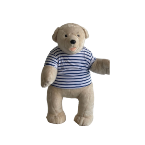 Ours blanc T-shirt marin debout