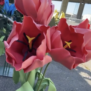 Fleur Géante Tulipe rouge