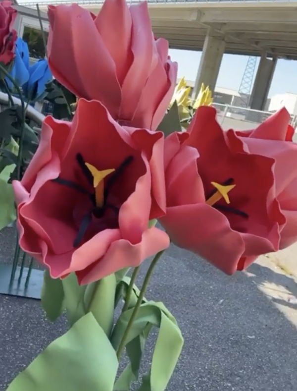 Fleur Géante Tulipe rouge