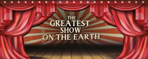 Backdrop fond Greatest show  rigide