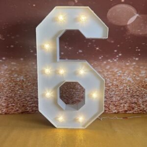 6 Lettre et Chiffre lumineux