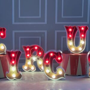 Lettre lumineuse Circus