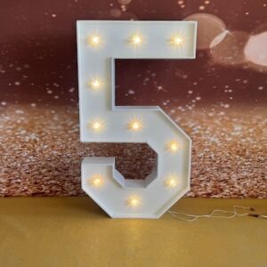 5 Lettre et Chiffre lumineux