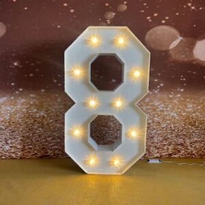 8 Lettre et Chiffre lumineux