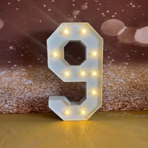 9 Lettre et Chiffre lumineux