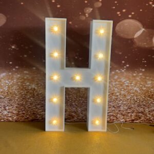 H Lettre lumineuse