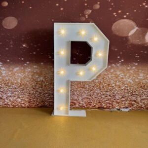 P Lettre lumineuse