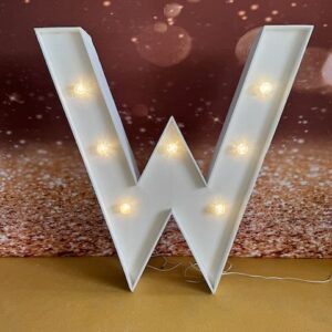 W Lettre lumineuse